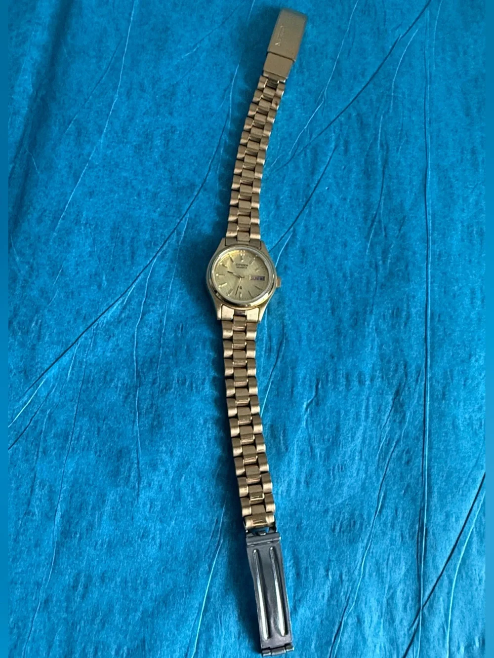 Citizen Gold Tone Watch with Day-Date Display